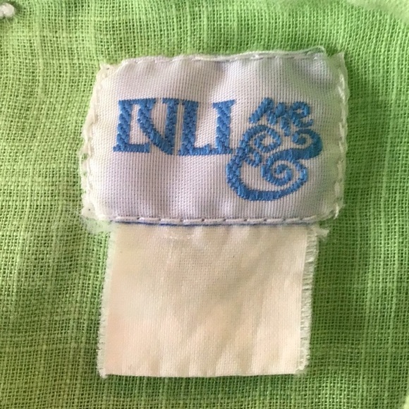 Luli & Me Green Pink Smocked Embroidered Dress With Sash - Picture 8 of 8